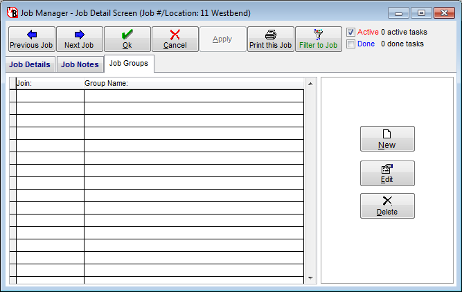 Job Groups