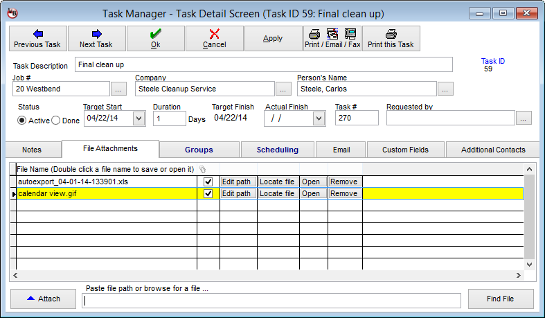 VirtualBoss File Attachments